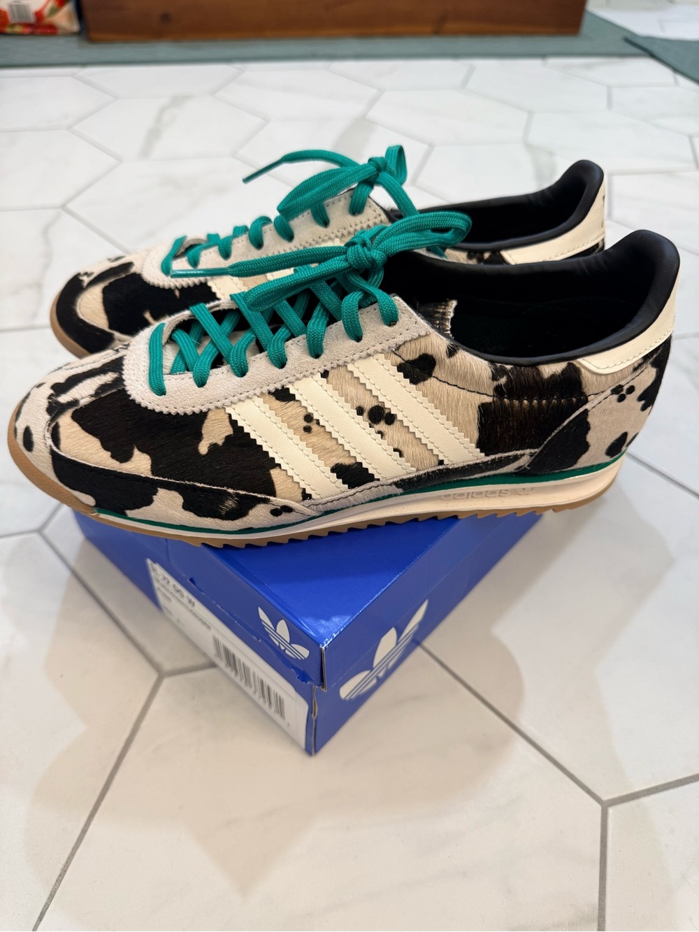 adidas SL72 OG Cow Genuine Calf Hair Sneaker NEW NWT